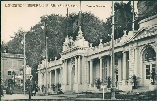 Postkaart Brüssel Bruxelles EXPO - Travaux Feminines 1910 