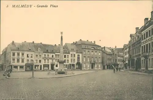 Postkaart Malmedy Malmünd | Måmdey Grande Place 1913 