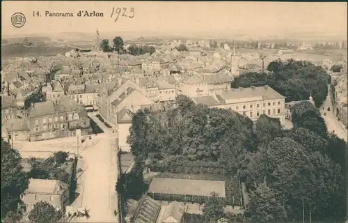 Postkaart Arlon Arlen Straßenpartie 1923 