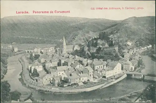 Postkaart La Roche-en-Ardenne Panorama de Corumont 1912 