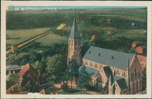 Postkaart Esneux Esneu Panorama mit Kirche 1926 