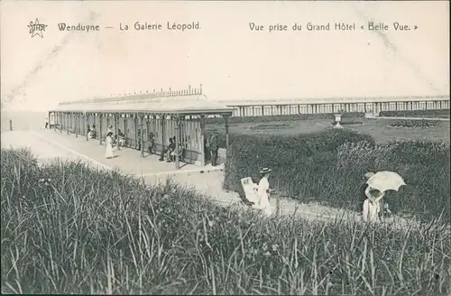 Postkaart Wenduyne Vue prise du Grand Hotel - Strand 1911 