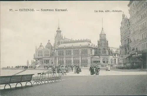 Postkaart Ostende Oostende Nouveau Kursaal 1913 