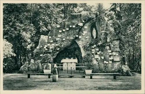 Postkaart Ravels Open-lucht-school - Grotte - Kirche 1929