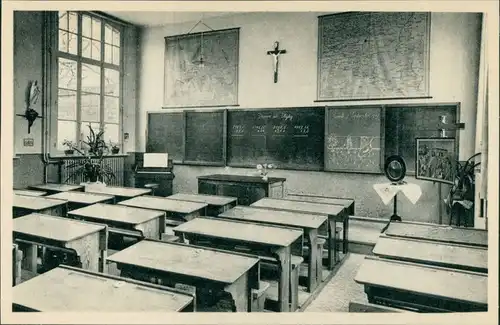 Postkaart Ravels Open-lucht-school - Unterricht 1929 