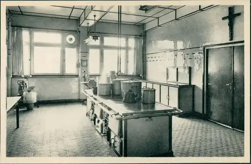 Postkaart Ravels Open-lucht-school, Küche - Herd 1929 