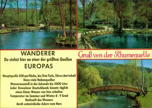 Rhumspringe Rhumspringe Südharz, eine der größten Quellen Europas 1996