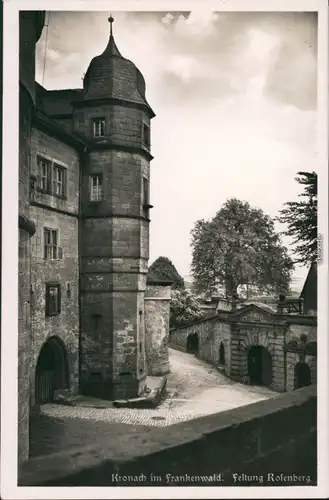 Ansichtskarte Kronach Festung Rosenberg 1934