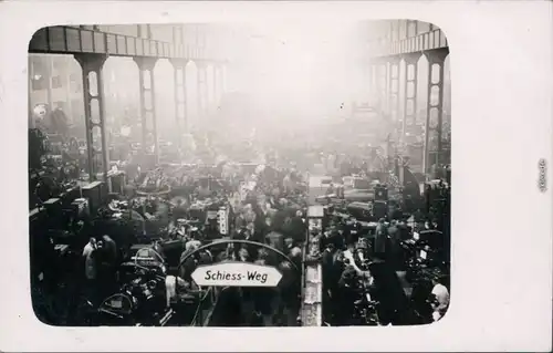 Foto  Schiess Weg Messe, Geräte Halle 1912 Privatfoto