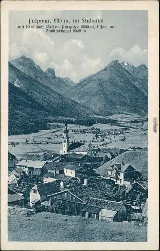 Ansichtskarte Fulpmes Stadtpartie 1924 