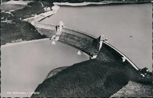 Ansichtskarte Soest Luftbild Möhnesee 1961 