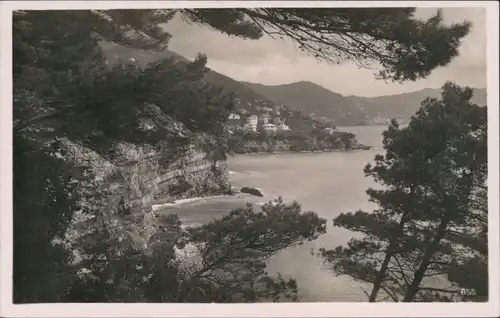Cartoline Nervi-Genua Genova (Zena) Blick auf die Küste 1934 
