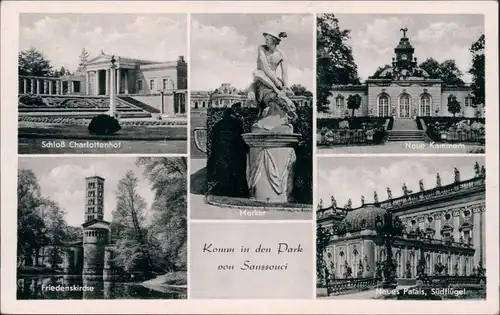 Ansichtskarte Potsdam 5 Bild: Park Sanssouci 1962 
