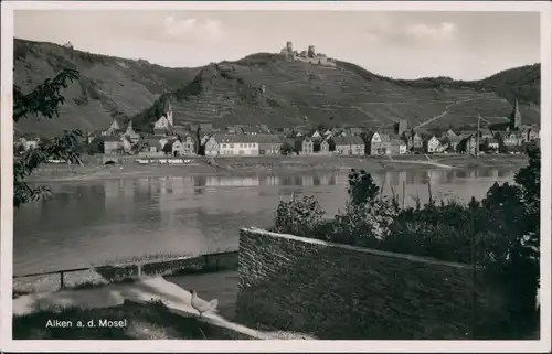 Ansichtskarte Alken (Untermosel) Blick auf die Stadt 1932 