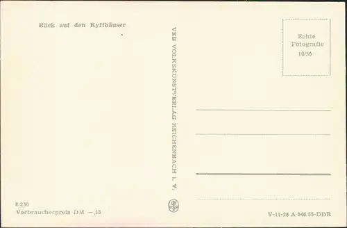 Ansichtskarte Kelbra (Kyffhäuser) Luftbild Kaiser-Friedrich-Wilhelm 1955 