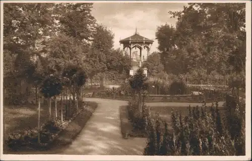 Postcard Komotau Chomutov Partie im Rosenpark 1928 