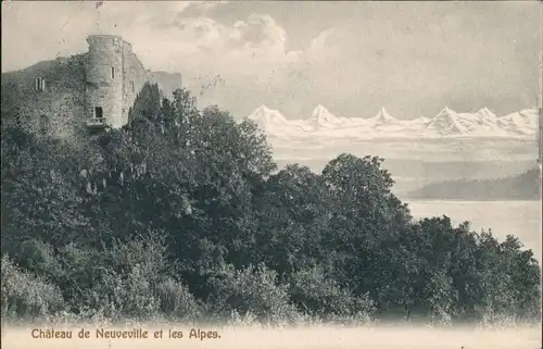 Ansichtskarte Neuenstadt La Neuveville Chateau 1911 