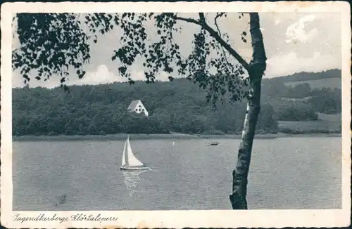 Ansichtskarte Halver Jugendherberge Glörtalsperre 1932 