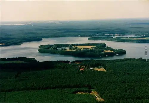 Foto Lindow (Mark) Luftbild Gudelacksee Insel 1996 Privatfoto 