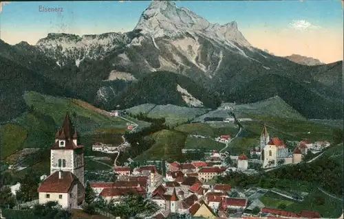 Ansichtskarte Eisenerz (Steiermark) Blick auf die Stadt 1909 