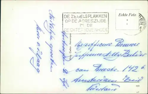 Postkaart Antwerpen Anvers Straßenpartie - le Steen 1938