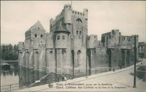 Postkaart Gent Ghent (Gand) Chateau de Comtes 1913 