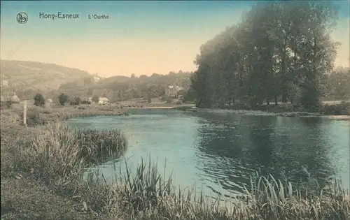 Postkaart Esneux Esneu Hony - Flusspartie 1912 