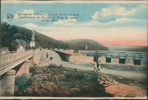 Postkaart Jalhay Galbach Weg - Gileppe-Talsperre 1922 