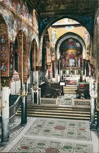 Cartoline Palermo Palermo (Palermu) Palazzo Reale Capella Palatina 1913 