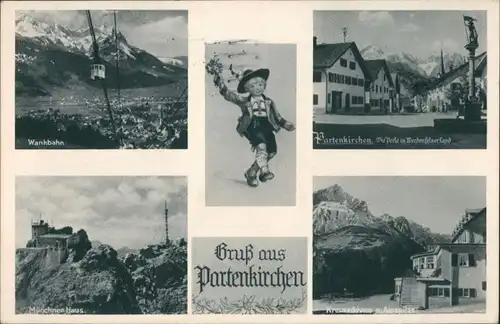 Garmisch-Partenkirchen Wankbahn, Münchner Haus, Kreuzeckhaus 1933