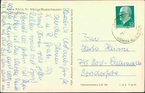 Ansichtskarte Klein Köris-Groß Köris Anglersiedlung 1963