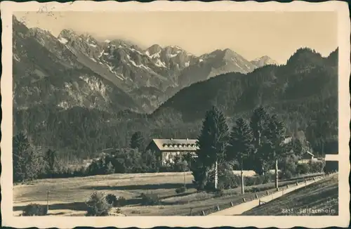 Ansichtskarte Oberstdorf (Allgäu) Partie am Stillachheim 1934 