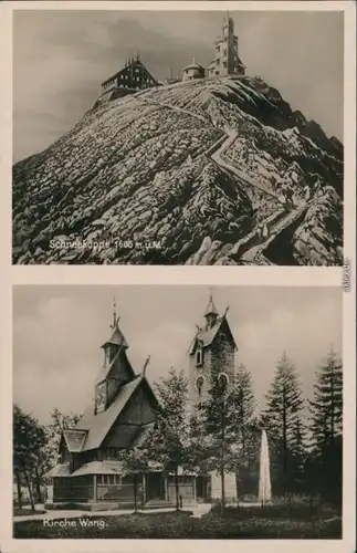 Brückenberg-Krummhübel Karpacz Górny Karpacz Schneekoppe, Kirche Wang 1928 