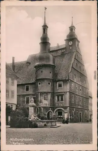 Ansichtskarte Hildburghausen Rathaus 1955