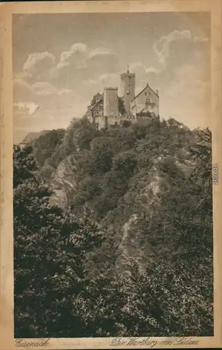 Ansichtskarte Eisenach Die Wartburg von Süden 1914