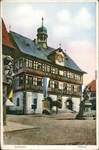 Ansichtskarte Bad Staffelstein Rathaus 1926