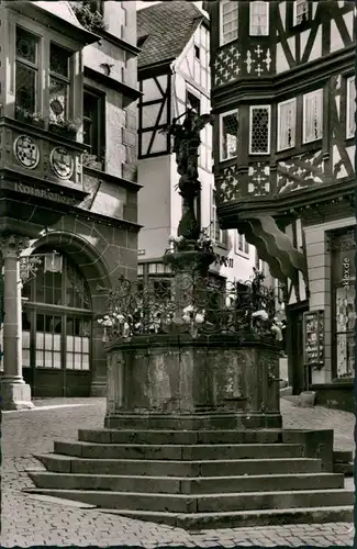 Ansichtskarte Bernkastel-Kues Berncastel-Cues St.-Michael-Brunnen 1959