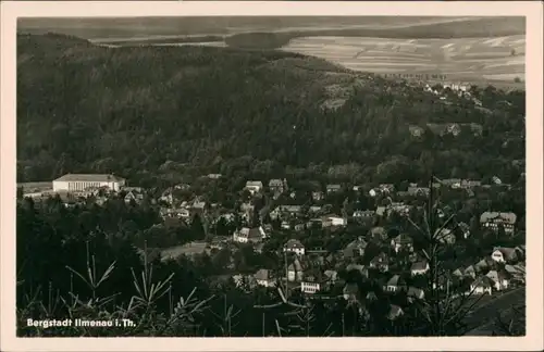 Ansichtskarte Ilmenau Blick auf den Ort 1957