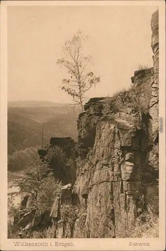 Ansichtskarte Wolkenstein Felsen 1944