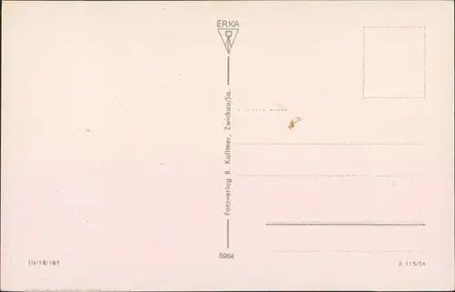 Ansichtskarte Mühlhausen, Vogtland-Bad Elster Wohnhäuser 1954