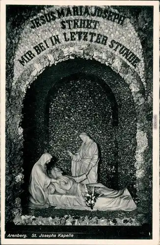 Ansichtskarte Arenberg-Koblenz St. Josephs Kapelle 1932