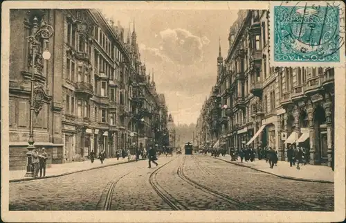 Postcard Prag Praha Mikulášská tř/St. Nicolas Straße 1920