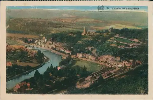 Postkaart Esneux Esneu Panorama von Oben 1923