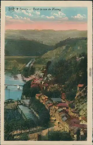 Postkaart Esneux Esneu Point de vue de Hamay 1924