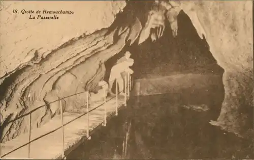 Remouchamps-Aywaille Aiwêye Grottes de Remouchamps: La Passerelle 1924
