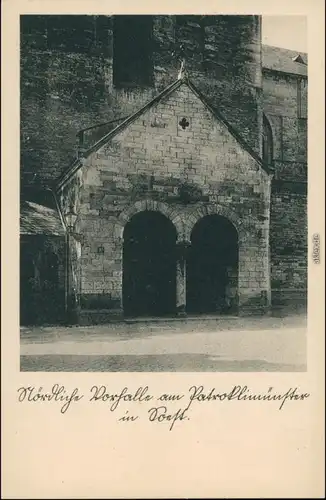 Ansichtskarte Soest Nördliche Vorhalle am Patroklimünster 1926