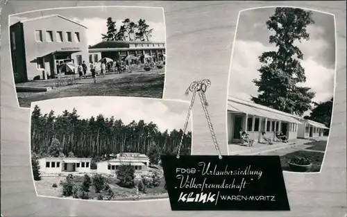 Ansichtskarte Klink (Müritz) Urlaubersiedlung "Völkerfreundschaft" 1964