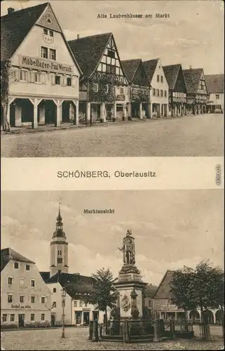 Schönberg (Oberlausitz) Sulików 2 Bild: Marktplatz b Görlitz 1913