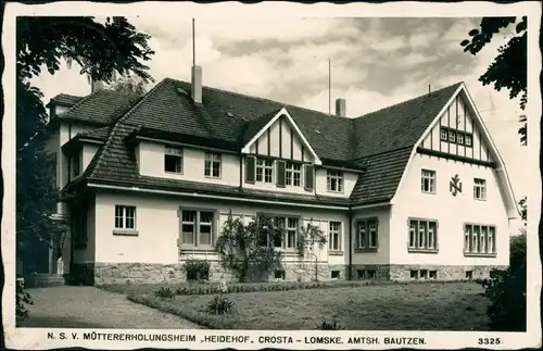 Ansichtskarte Crosta-Lomske-Radibor Radwor Müttererholungsheim 1935 
