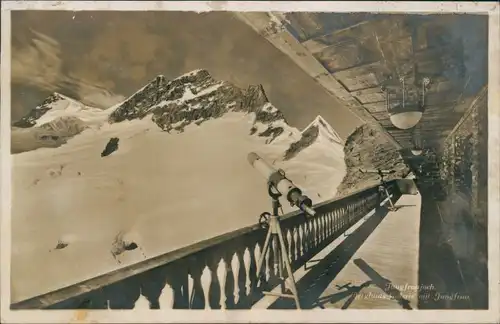 Lauterbrunnen Jungfraujoch, Berghaus-Galerie Schnee Ferngläser 1930